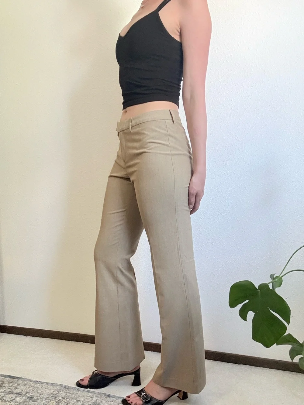 Y2K Old Navy Mid Rise Bootcut Trousers Classic Minimalist 2000s